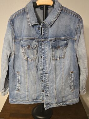 Men's Light Blue Denim Jacket - Size S